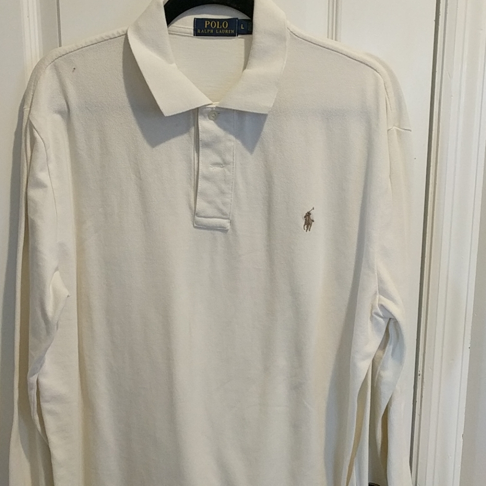 Polo Ralph Lauren beige long-sleeve size L golf